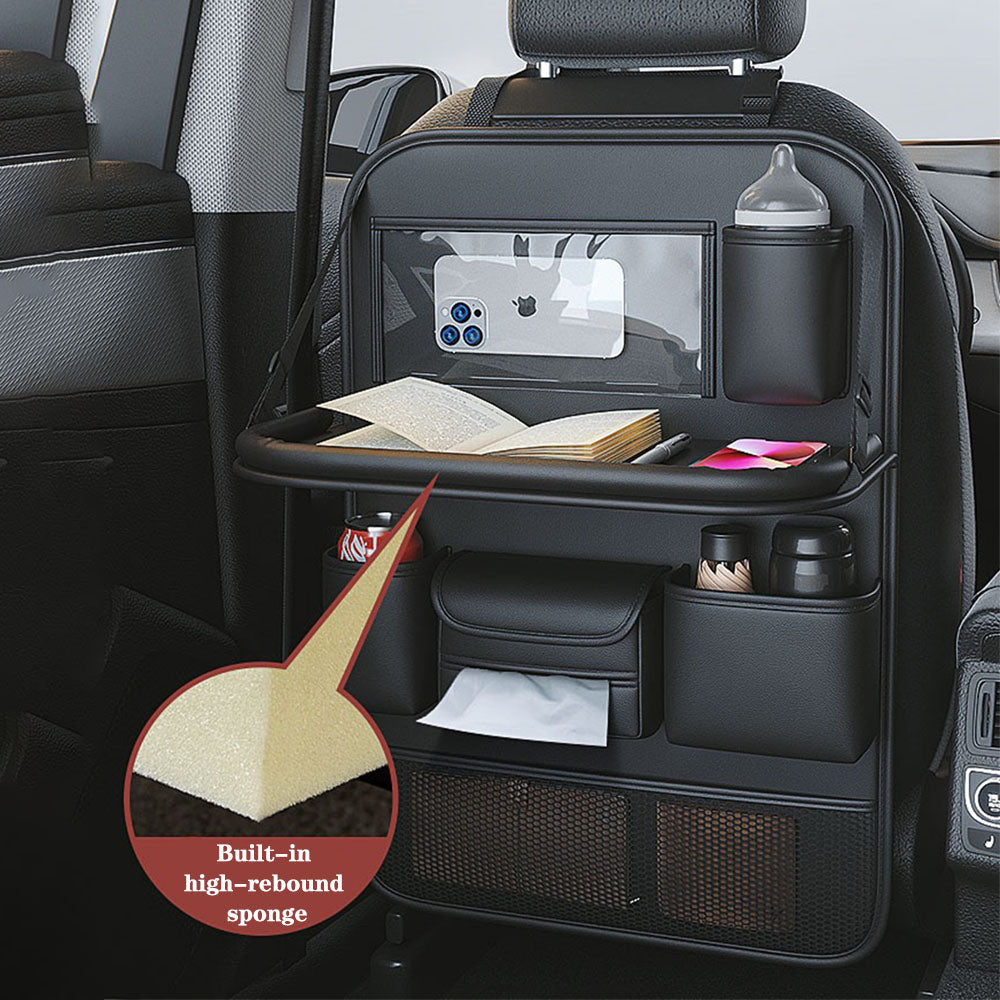Car Back Seat Organizer – Leather Seat Organizer for Cars & SUVs