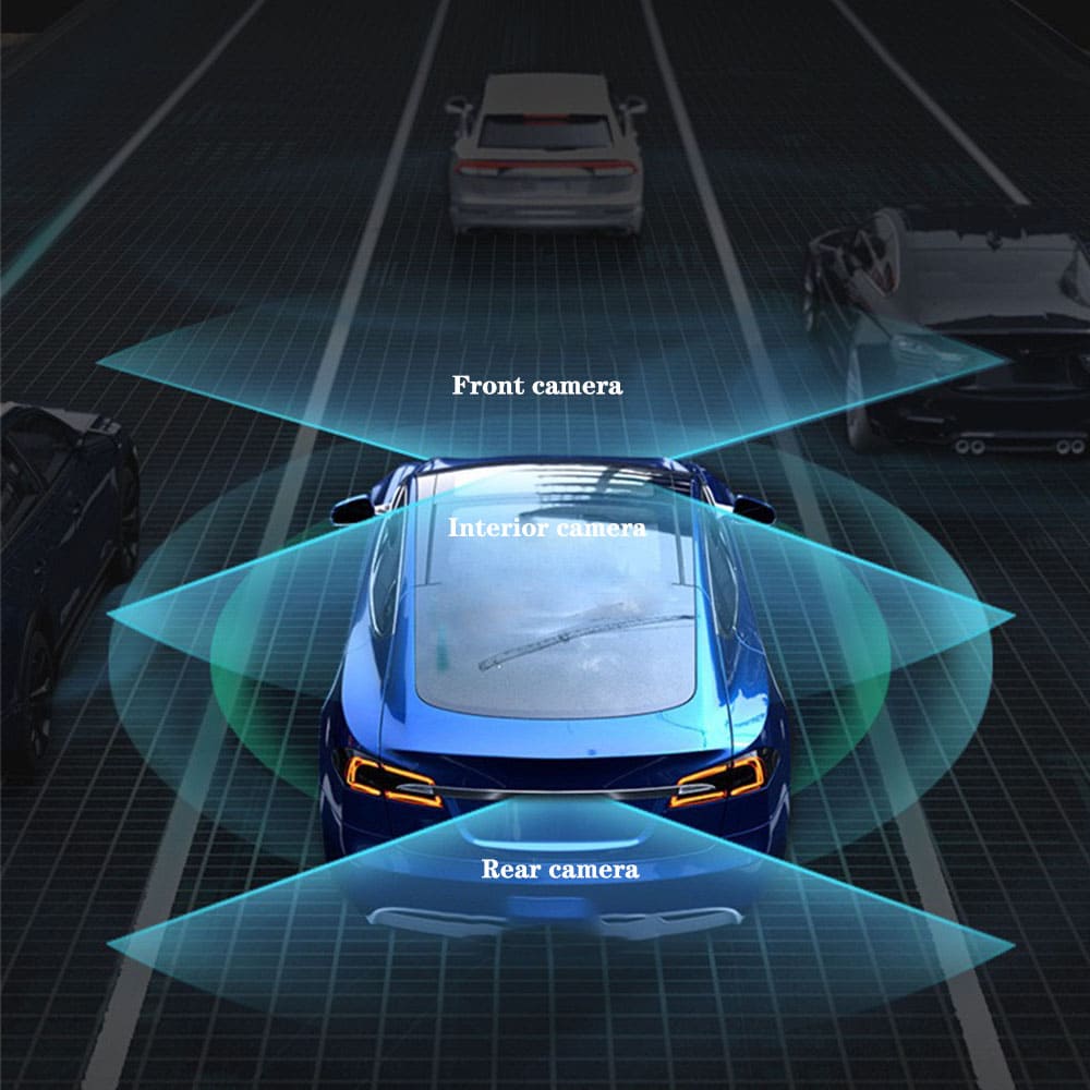 Best 3 Channel Dash Cam 2025 – 4K Dash Cam for Car, Night Vision, 256GB SD Support