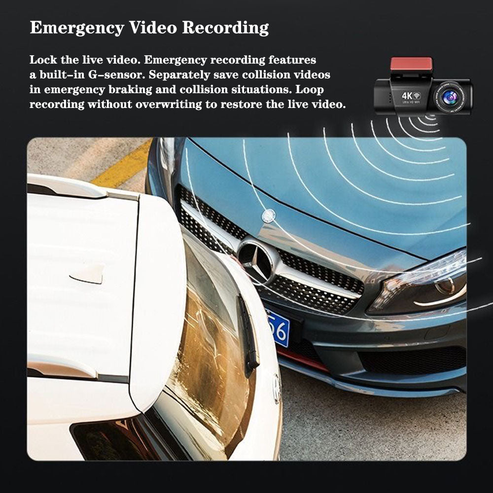 4K Dash Camera – Wi-Fi, Night Vision & Local Install Option