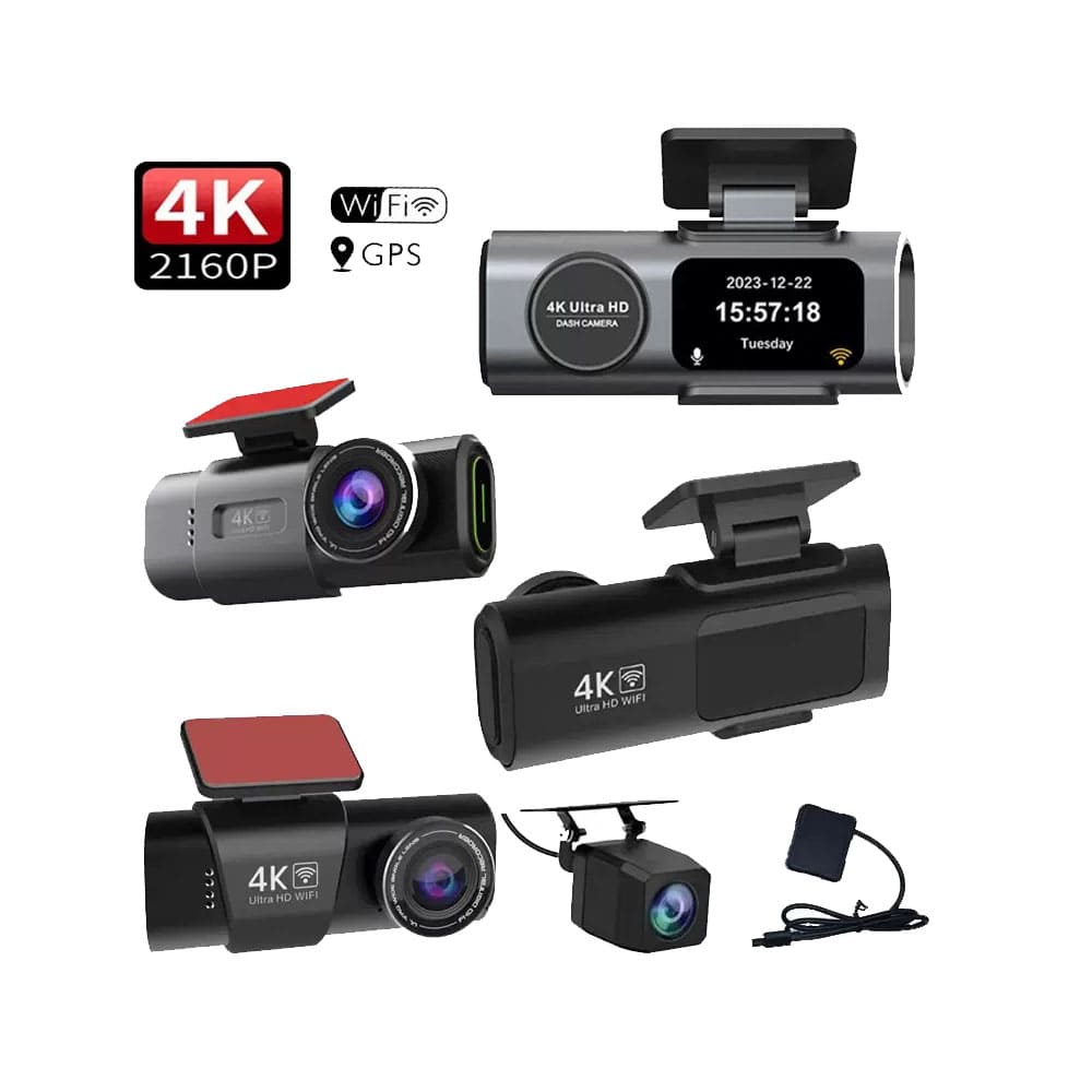 4K Dash Camera – Wi-Fi, Night Vision & Local Install Option