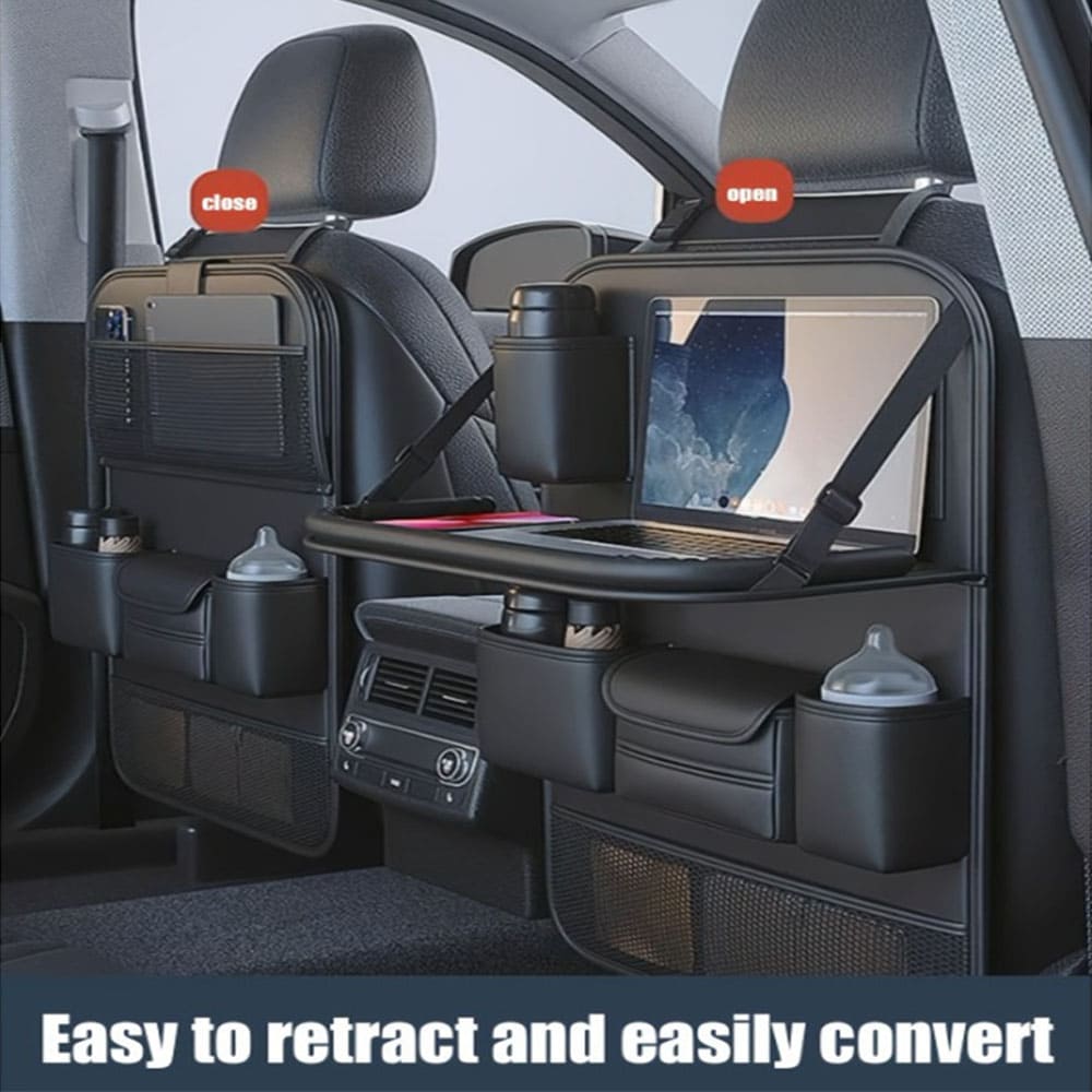 Car Back Seat Organizer – Leather Seat Organizer for Cars & SUVs
