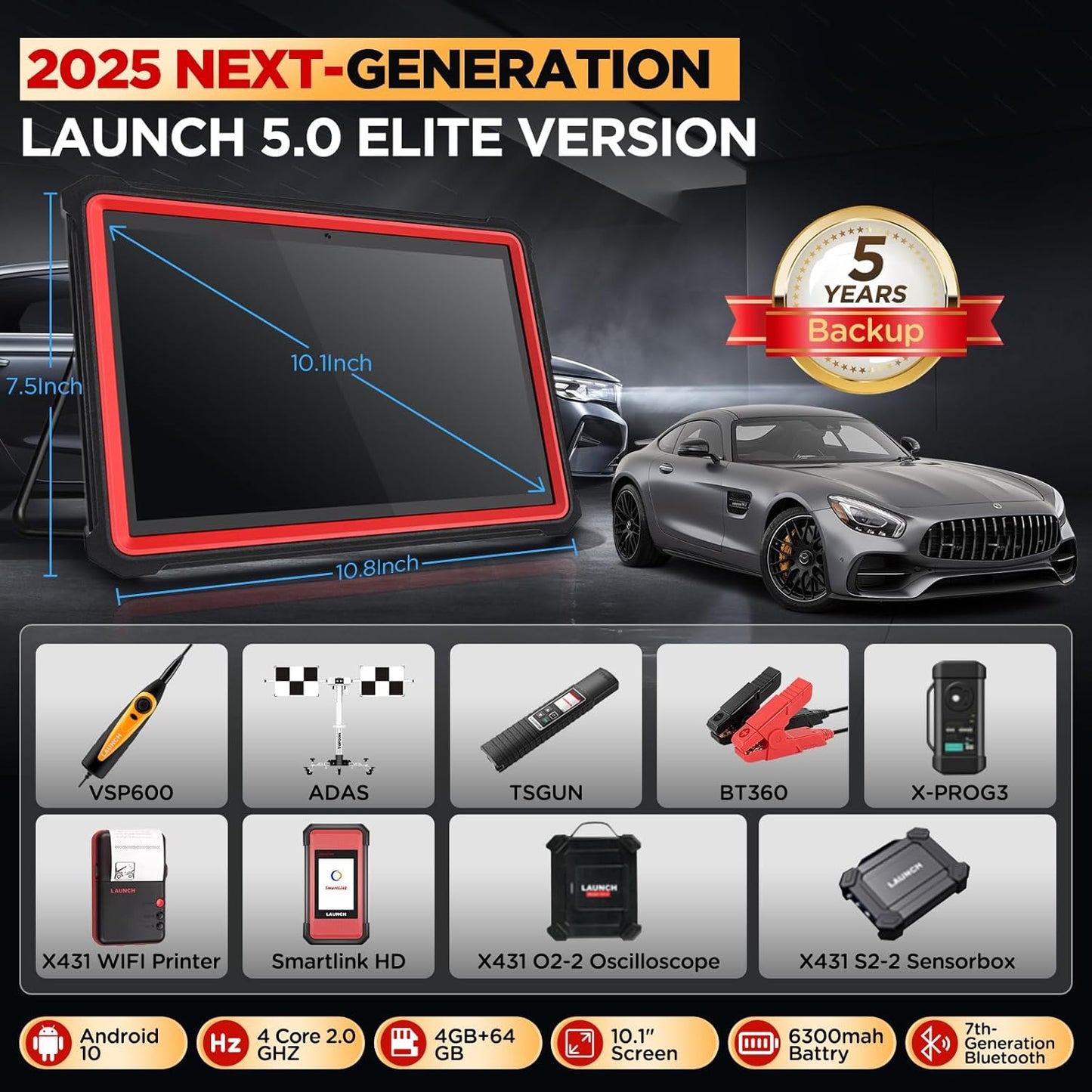 PRO3S+ V5.0 Scanner, 2025 Upgrade All-in-One Scan Tool