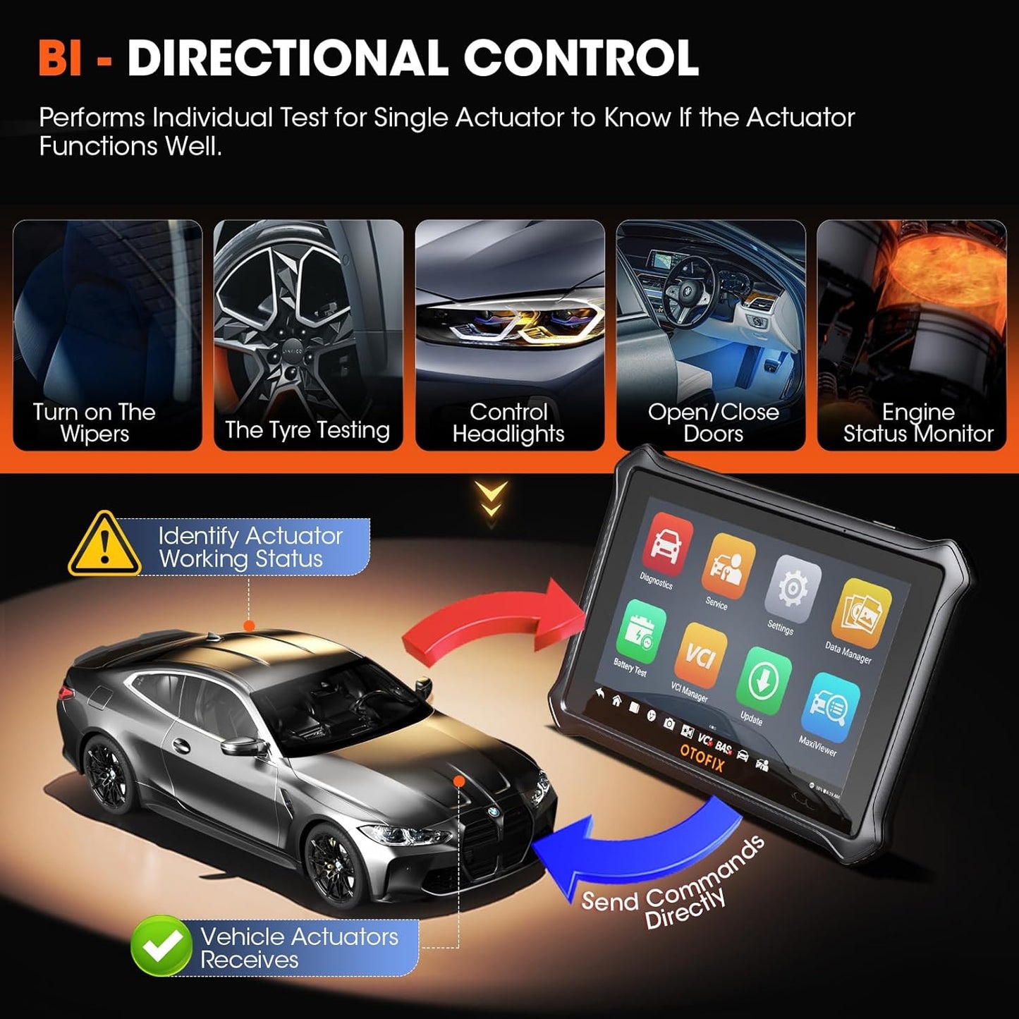 D1 Lite 2025 Bidirectional Scan Tool, Bluetooth OBD2 Scanner Diagnostic Tool