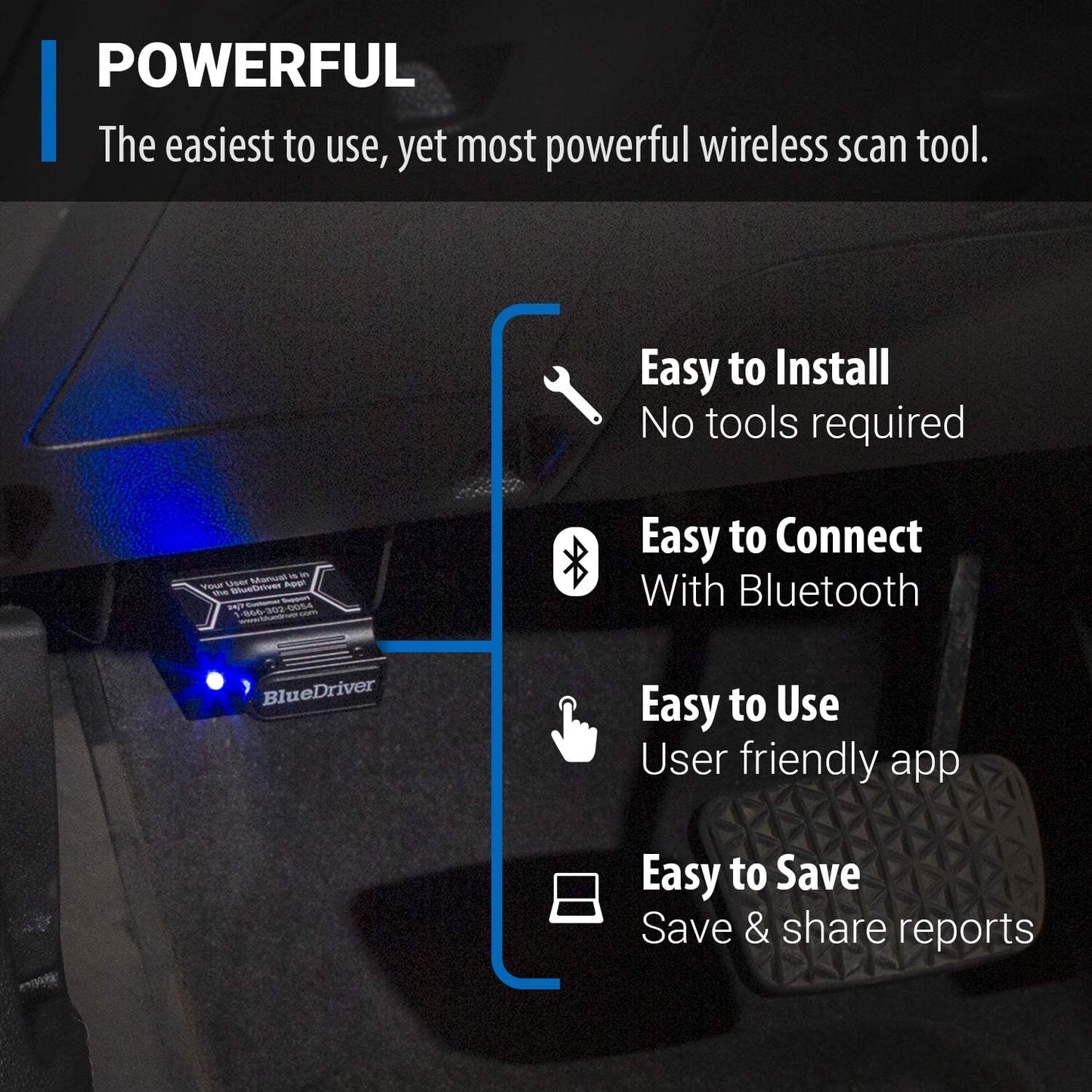 Bluetooth Pro OBDII Scan Tool for iPhone & Android