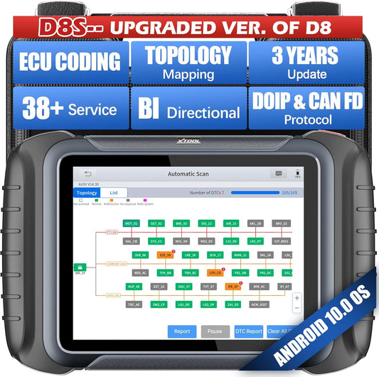 D8S Bidirectional Scan Tool 2025 Upgraded Ver. of D8 Scanner, OBD2 Scanner Diagnostic Tool
